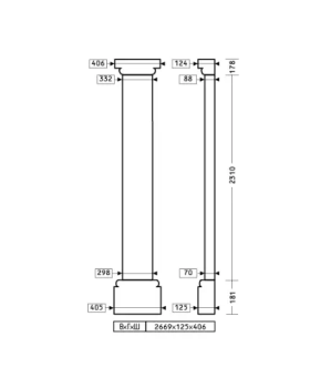 Европласт Пилястра 4.20.102 Пенополиуретан 2663*408*125 мм-foto2