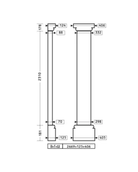 Европласт Пилястра 4.20.101 Пенополиуретан 2664*408*125 мм-foto2
