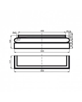 Пилястра Leptonika PC 106 база 500*120 мм-foto2