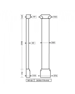 Европласт Пилястра 4.20.201 Пенополиуретан 2658*444*120 мм-foto2