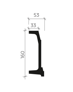 Плинтус Европласт 1.53.807 Пенополиуретан 2000*160*53 мм-foto2
