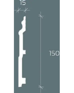 Плинтус Европласт 6.53.114 Композит 2000*150*15 мм-foto2