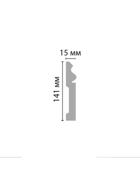 Плинтус напольный Decomaster A035 (141*15*2000)-foto2