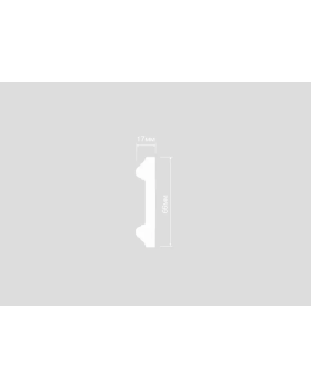 Плинтус Hiwood WE66E2 Полистирол Под покраску-foto2