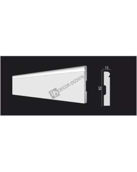 Плинтус Decor Dizayn DD49 Полистирол 2000*82*13 мм