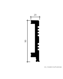 Карниз Европласт 6.53.705 Композит 2000*90*18 мм-foto8