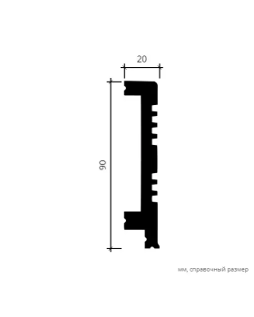 Карниз Европласт 6.53.705 Композит 2000*90*18 мм-foto8