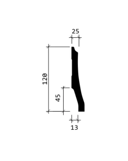 Плинтус Европласт 1.53.104 Пенополиуретан 2000*120*26 мм-foto4
