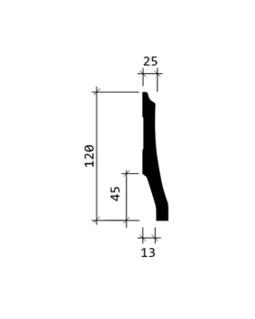 Плинтус Европласт 1.53.104 Пенополиуретан 2000*120*26 мм-foto4