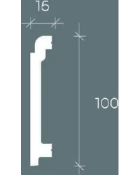 Плинтус Европласт 6.53.116 Композит 2000*100*16 мм-foto2