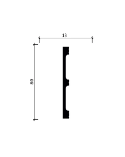 Вставка для скрытого плинтуса Laconistiq Алюминий 2000*80*13 мм-foto3