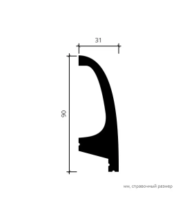 Карниз Европласт 6.53.701 Композит 2000*90*31 мм-foto8