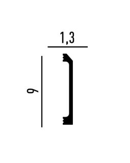 Плинтус P142 Перфект Плюс XPS Полимер 2000*90*13 мм-foto2
