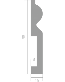 Плинтус Ultrawood Base 0018, Base 0018 i ЛДФ 2000-2440*98*16 мм-foto6