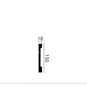 Плинтус NMC Wallstyl FD15 150х18х2000 мм-foto2
