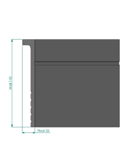 Плинтус NMC Wallstyl CF2 110х22х2000 мм-foto3