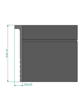 Плинтус NMC Wallstyl CF2 110х22х2000 мм-foto3