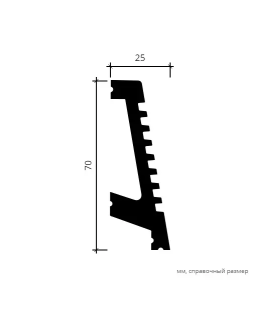 Карниз Европласт 6.53.702 Композит 2000*70*25 мм-foto8