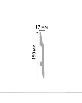 Плинтус напольный Decomaster D104 (150*17*2000мм)-foto2