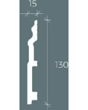 Плинтус Европласт 6.53.113 Композит 2000*130*15 мм-foto2