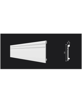 Плинтус Decor Dizayn DD724 Полистирол 2000*120*16 мм-foto2