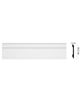 Плинтус напольный Decomaster D105 ДМ (107*12*2000мм)-foto3