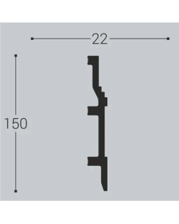 Плинтус Bello Deco П8 XPS Полимер 2000*70*20 мм-foto2