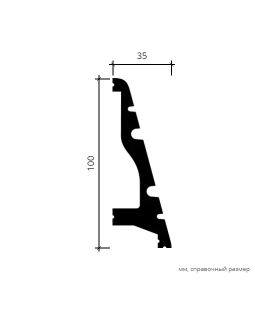 Карниз Европласт 6.53.703 Композит 2000*100*34 мм-foto8