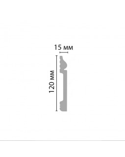 Плинтус напольный Decomaster D004 ДМ (120*15*2000мм)-foto2