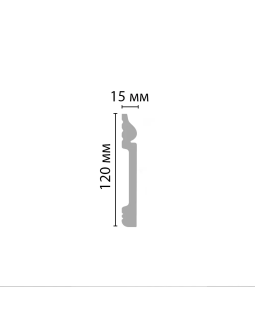 Плинтус напольный Decomaster D004 (120*15*2000мм)-foto2
