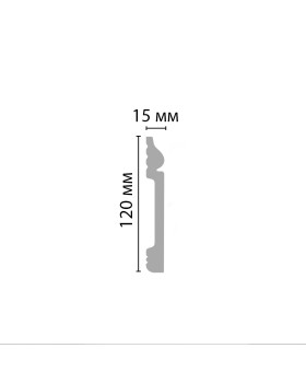 Плинтус напольный Decomaster D004 ДМ (120*15*2000мм)-foto2