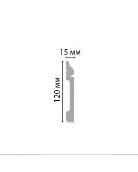 Плинтус напольный Decomaster D004 (120*15*2000мм)-foto2