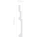 Плинтус Hiwood B180V2 Полистирол Под покраску