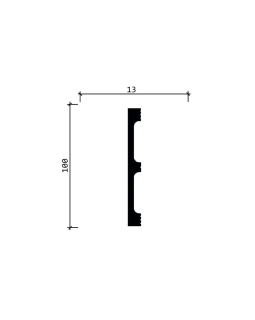 Плинтус гибкий Decor Dizayn DD709F Полистирол 2000*100*13 мм-foto3