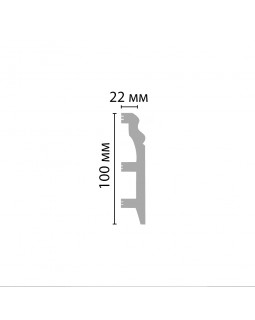 Плинтус напольный Decomaster D232 ДМ (100*22*2000 мм)-foto2