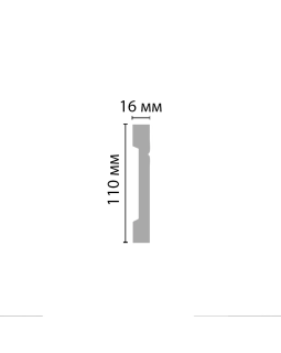 Плинтус напольный Decomaster A017 (110*16*2000)-foto2