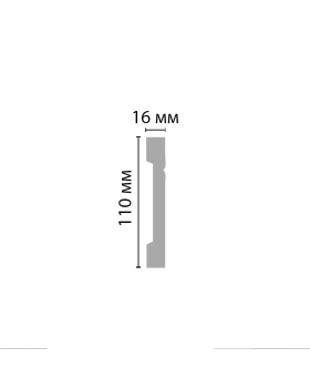 Плинтус напольный Decomaster A017 (110*16*2000)-foto2