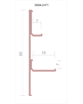 Парящий плинтус регулируемый универсальный Decaro D004.2 Regulated Алюминий 2000*16*7 мм-foto8