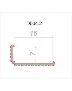Парящий плинтус регулируемый универсальный Decaro D004.2 Regulated Алюминий 2000*16*7 мм-foto4