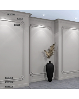 Плинтус Bello Deco П10 XPS Полимер 2000*100*20 мм-foto4