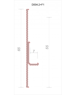 Парящий плинтус регулируемый универсальный Decaro D004.2 Regulated Алюминий 2000*16*7 мм-foto6