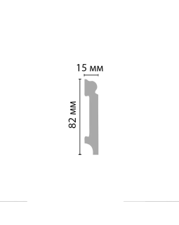 Плинтус напольный Decomaster A023 (81*14*2000)-foto2