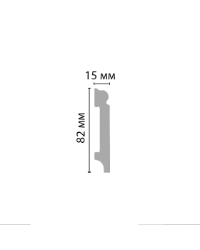 Плинтус напольный Decomaster A023 (81*14*2000)-foto2