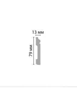 Плинтус напольный Decomaster D005 (79*13*2000мм)-foto2