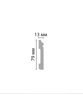 Плинтус напольный Decomaster D005 (79*13*2000мм)-foto2
