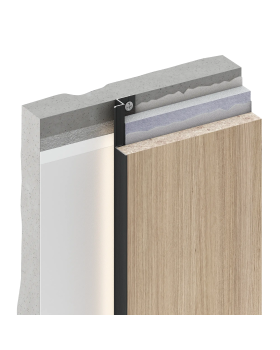 Парящий плинтус регулируемый универсальный Decaro D004.2 Regulated Алюминий 2000*16*7 мм-foto12