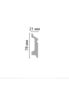 Плинтус D122/16 Decomaster ДМ(78*21*2000 мм)-foto2