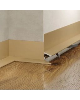 Микроплинтус Laconistiq micro L Алюминий 2450*25.8*16.2 мм-foto3