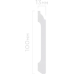 Плинтус Hiwood B100C Полистирол Под покраску