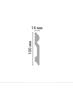 Плинтус напольный Decomaster D137 (100*14*2000мм) ДМ-foto2
